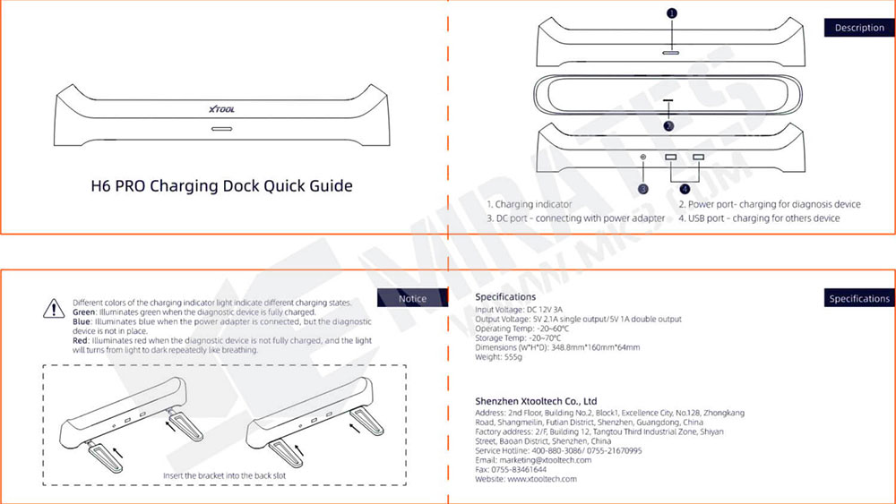 H6 Pro Charging Dock
