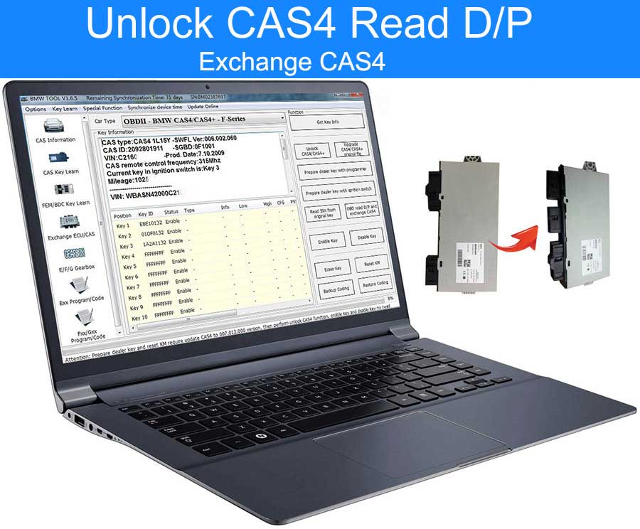 New GODIAG Test Platform For BMW CAS4 / CAS4+ Programming Support Off-site Key Programming/All Keys Lost/ Add New Key | Emirates Keys