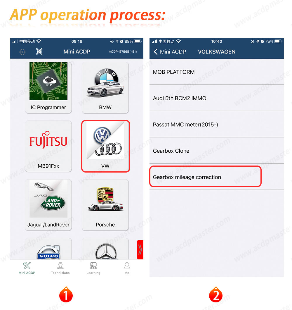 New Yanhua ACDP Module 30 for VW/Audi 0BH Continental Gearbox Mileage Correction with License A607 | Emirates Keys