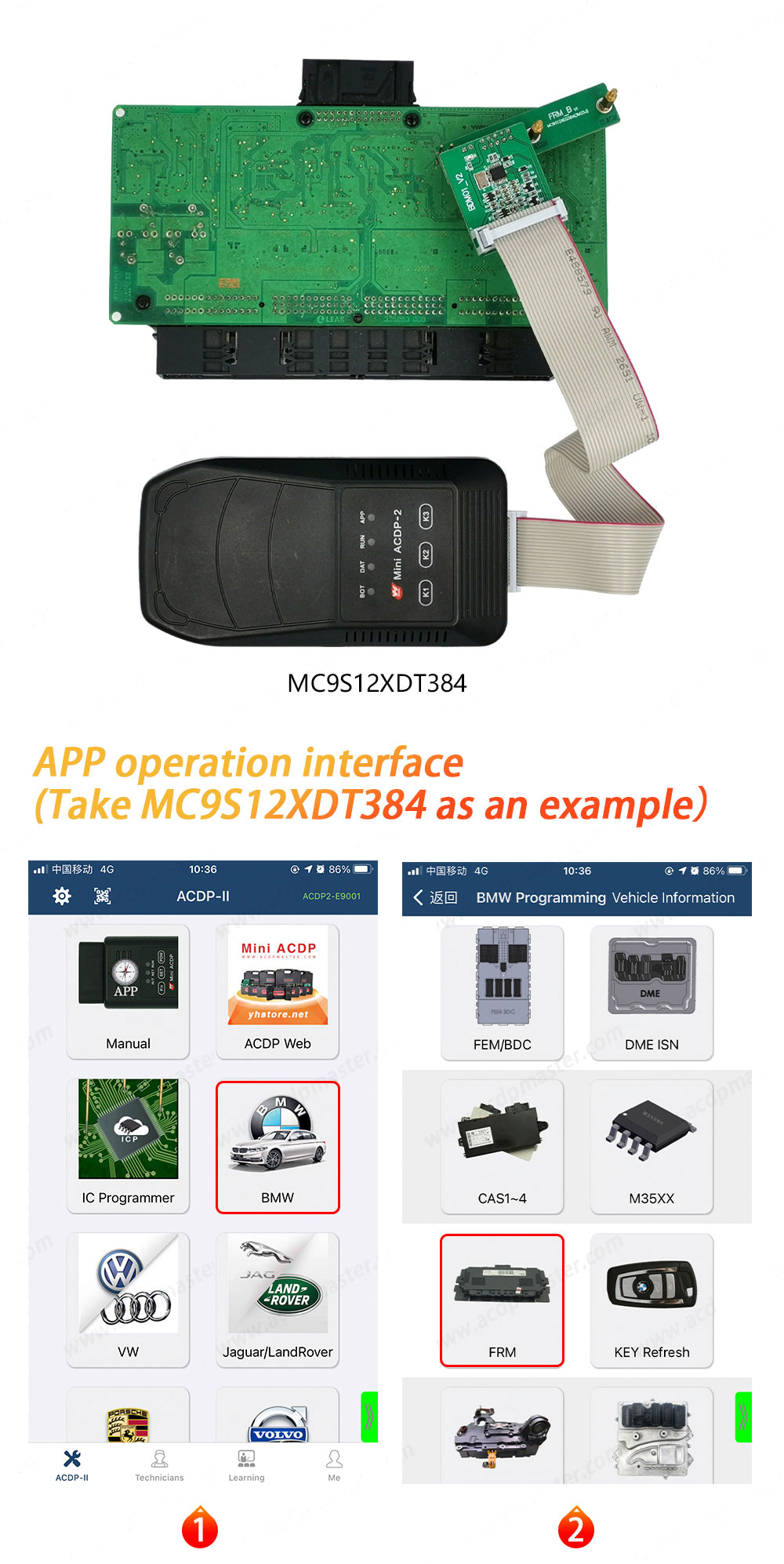 New Yanhua Mini ACDP 2 Second Generation Module 8 for BMW FRM Footwell Module 0L15Y 3M25J Read / Write No Need Soldering | Emirates Keys