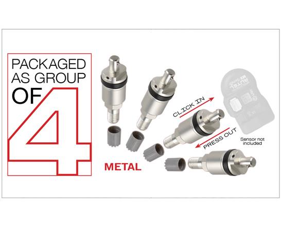 Autel 4 Metal Press-IN Valve Stems For 1-Sensor Compatible with Autel 1-Sensors and Autel 315MHz & 433 MHz MX-Sensors | Emirates Keys