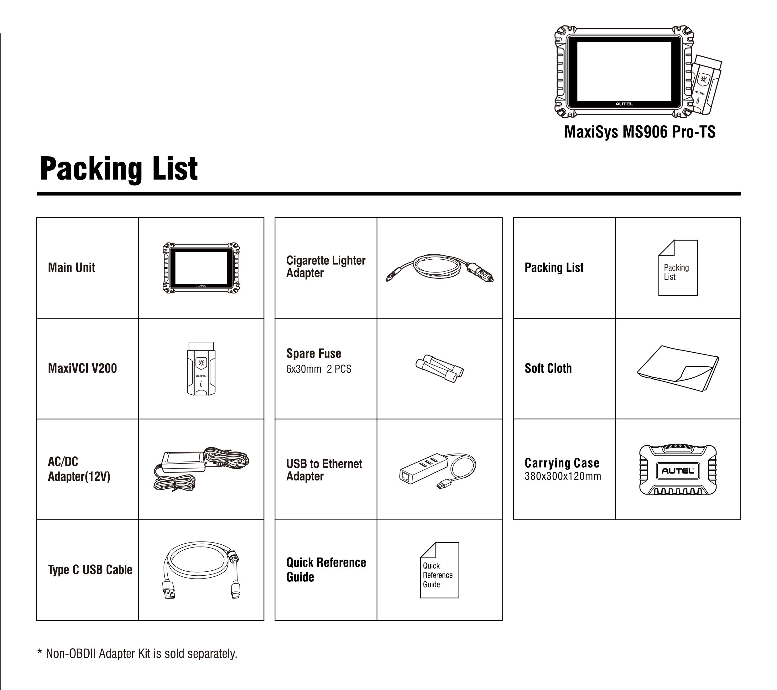New Autel MaxiSYS MS906 Pro-TS OBDII Bi-Directional Diagnostic Scanner and TPMS Service Tool with Bluetooth VCI | Emirates Keys