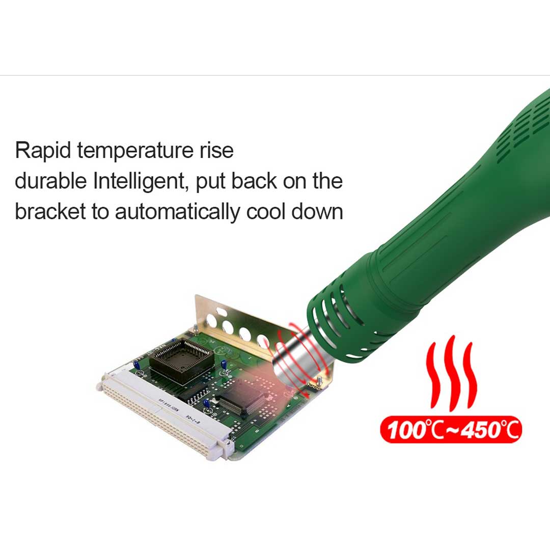 BST-898D 2 In 1 SMD Rework Station Hot Air Gun Soldering Station Welding Solder Iron For IC SMD DE soldering Rework station 220v | Emirates Keys