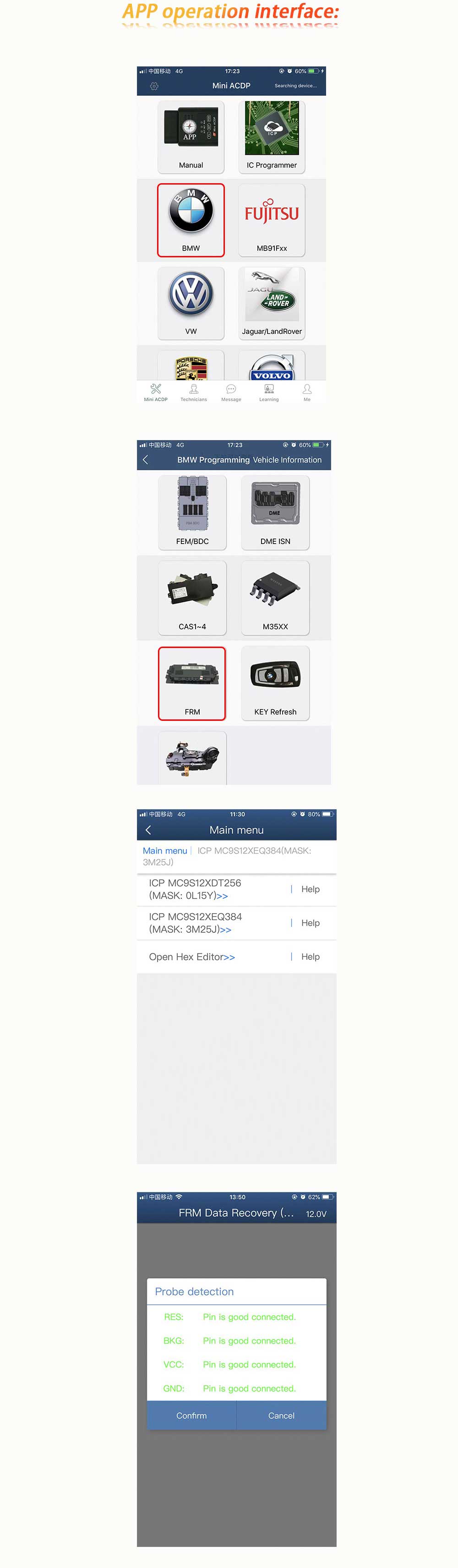 Yanhua ACDP Set Module 8 for Read and write BMW FRM module